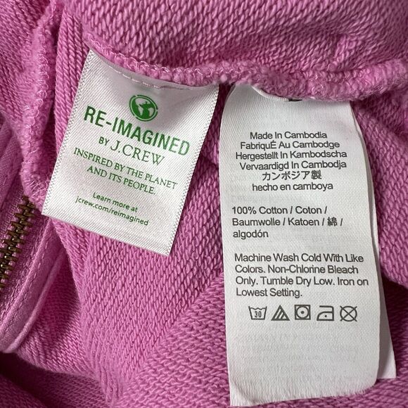 J. Crew 1/4 Zip Mock Neck Sweatshirt Womens Small Preppy Sporty‎ Softcore Retro - Picture 8 of 10